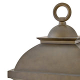 Hawthorne Post Mount Lantern - Blackened Brass