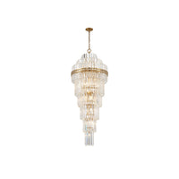 Hayes Cascade Chandelier 24'' Aged Brass