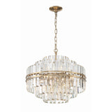 Hayes Chandelier by Crystorama - 22" Aged Brass