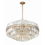 Hayes Chandelier by Crystorama - 28" Aged Brass