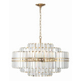 Hayes Chandelier by Crystorama - 28" Aged Brass (view 2)