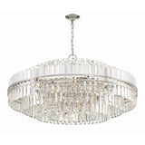 Hayes Chandelier by Crystorama - 40.5" Polished Nickel