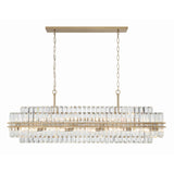 Hayes Linear Chandelier 50'' Aged Brass