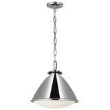 Hayward Pendant Medium Polished Nickel By Visual Comfort Studio
