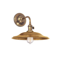 Heirloom Wall Sconce - Smooth Flared - Aged Brass by Hudson Valley
