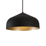 Helena Pendant — 17 Inch, Black/Gold