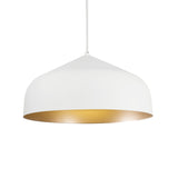 Helena Pendant — 17 Inch, White/Gold