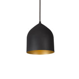 Helena Pendant — 8 Inch, Black/Gold