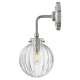 Helene Medium Single Light Sconce - Polished Nickel