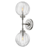 Helene Two Light Sconce - Polished Nickel