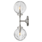 Helene Two Light Sconce - Polished Nickel