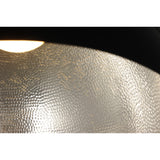 Hemisphere Pendant Light by ET2 - 14 Inch Gloss Black / Aluminum