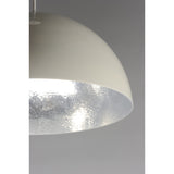 Hemisphere Pendant Light by ET2 - 24 Inch Gloss White / Aluminum