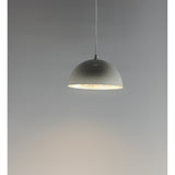 Hemisphere Pendant Light by ET2 - 24 Inch Gloss White / Aluminum