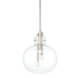 Hempstead Pendant - 13.75 Inch - Polished Nickel by Hudson Valley
