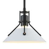Henry Mini Pendant in Black, White by Hubbardton Forge