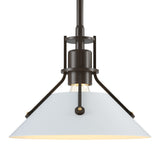 Henry Mini Pendant in Bronze, White by Hubbardton Forge
