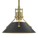 Henry Mini Pendant in Modern Brass, Black by Hubbardton Forge