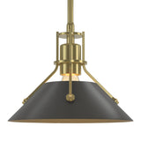 Henry Mini Pendant in Modern Brass, Dark Smoke by Hubbardton Forge