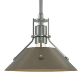 Henry Mini Pendant in Sterling, Soft Gold by Hubbardton Forge