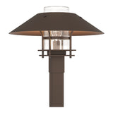 Henry Outdoor Post Lantern in Coastal Bronze, Clear Glass, Coastal Bronze by Hubbardton Forge