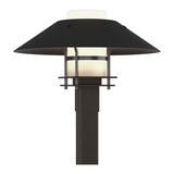 Henry Outdoor Post Lantern in Coastal Oil Rubbed Bronze, Opal Glass, Coastal Black by Hubbardton Forge