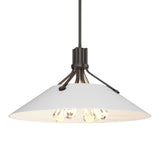 Henry Pendant in Oil Rubbed Bronze, White by Hubbardton Forge