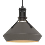 Henry Pendant with Chamfer in Black, Dark Smoke by Hubbardton Forge