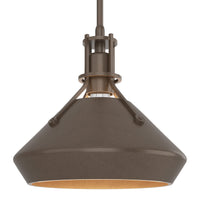 Henry Pendant with Chamfer in Bronze, Bronze by Hubbardton Forge