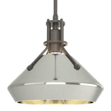 Henry Pendant with Chamfer in Dark Smoke, Sterling by Hubbardton Forge
