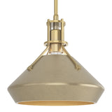 Henry Pendant with Chamfer in Modern Brass, Soft Gold by Hubbardton Forge