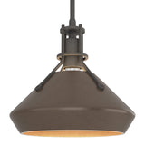 Henry Pendant with Chamfer in Natural Iron, Bronze by Hubbardton Forge