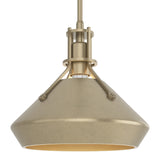 Henry Pendant with Chamfer in Soft Gold, Soft Gold by Hubbardton Forge