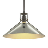 Henry Steel Shade Pendant in Natural Iron, Sterling by Hubbardton Forge