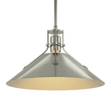 Henry Steel Shade Pendant in Sterling, Sterling by Hubbardton Forge
