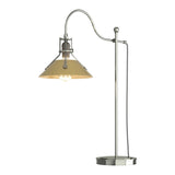 Henry Table Lamp in Sterling, Modern Brass by Hubbardton Forge