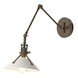 Henry Wall Sconce in Bronze, White by Hubbardton Forge