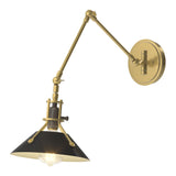 Henry Wall Sconce in Modern Brass, Black by Hubbardton Forge