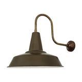 Hex Factory Industrial Wall Light - Bronze