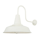 Hex Factory Industrial Wall Light - White