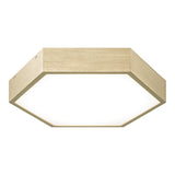 Hexol Flush Mount 13 Inch Oxidized Gold