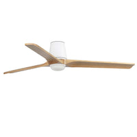 Heywood Tub Ceiling Fan White and Pine With LED by Faro Barcelona