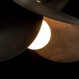 Hibiscus Pendant Large detail in Dark Smoke, by Hubbardton Forge