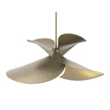 Hibiscus Pendant Large in Soft Gold by Hubbardton Forge