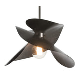 Hibiscus Pendant Small, shown in Dark Smoke, by Hubbardton Forge