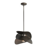 Hibiscus Pendant Small, shown in Dark Smoke, by Hubbardton Forge