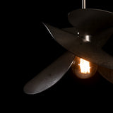 Hibiscus Pendant Small detail in Dark Smoke, by Hubbardton Forge
