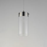 Highball LED Pendant by ET2 - Satin Nickel - Clear