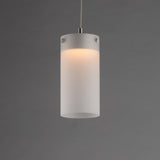 Highball LED Pendant by ET2 - Satin Nickel - Frost