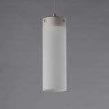 Highball LED Single Pendant by ET2 - Satin Nickel - Frost